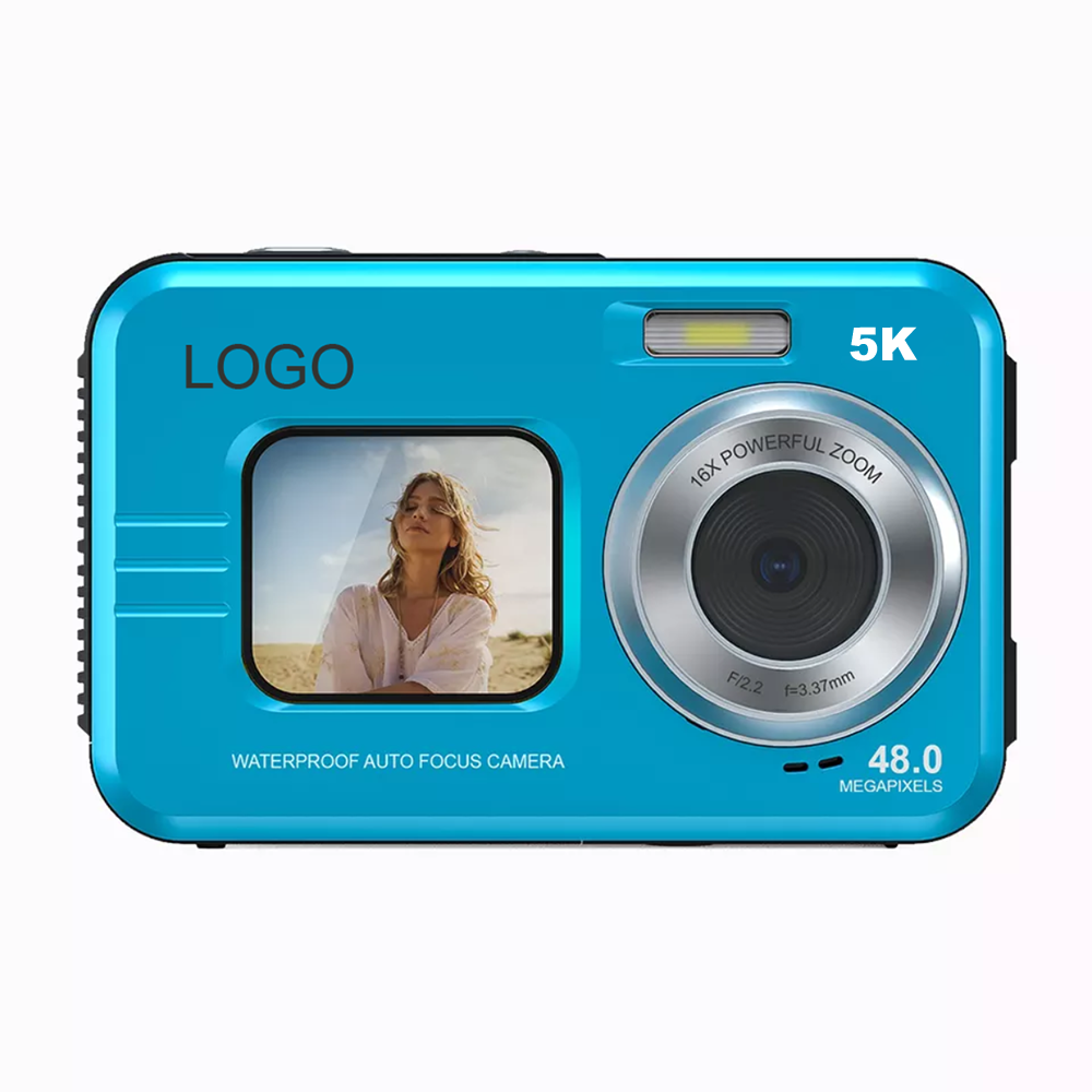 Waterproof Digital Camera with Front Screen β Perfect for Selfies, Vlogging & Outdoor Adventures