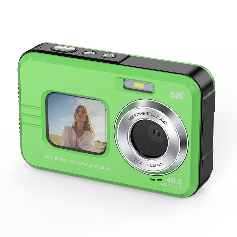 Waterproof Digital Camera with Front Screen β Perfect for Selfies, Vlogging & Outdoor Adventures