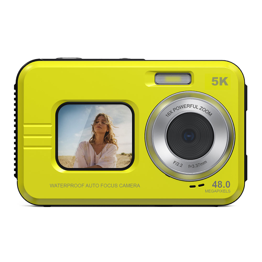 Waterproof Digital Camera with Front Screen β Perfect for Selfies, Vlogging & Outdoor Adventures