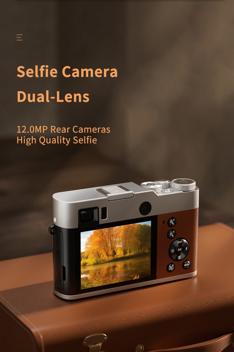 5K Dual Camera with Front Autofocus β 48MP, 16X Zoom, WiFi & Vlogging Ready