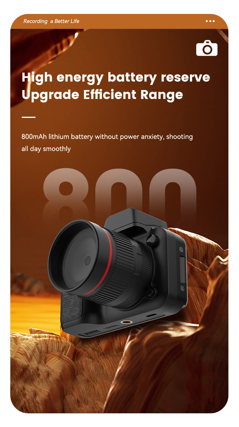 Mini 4K Digital Camera with Flip Screen β 48MP, 16X Zoom, Night Vision, and WiFi
