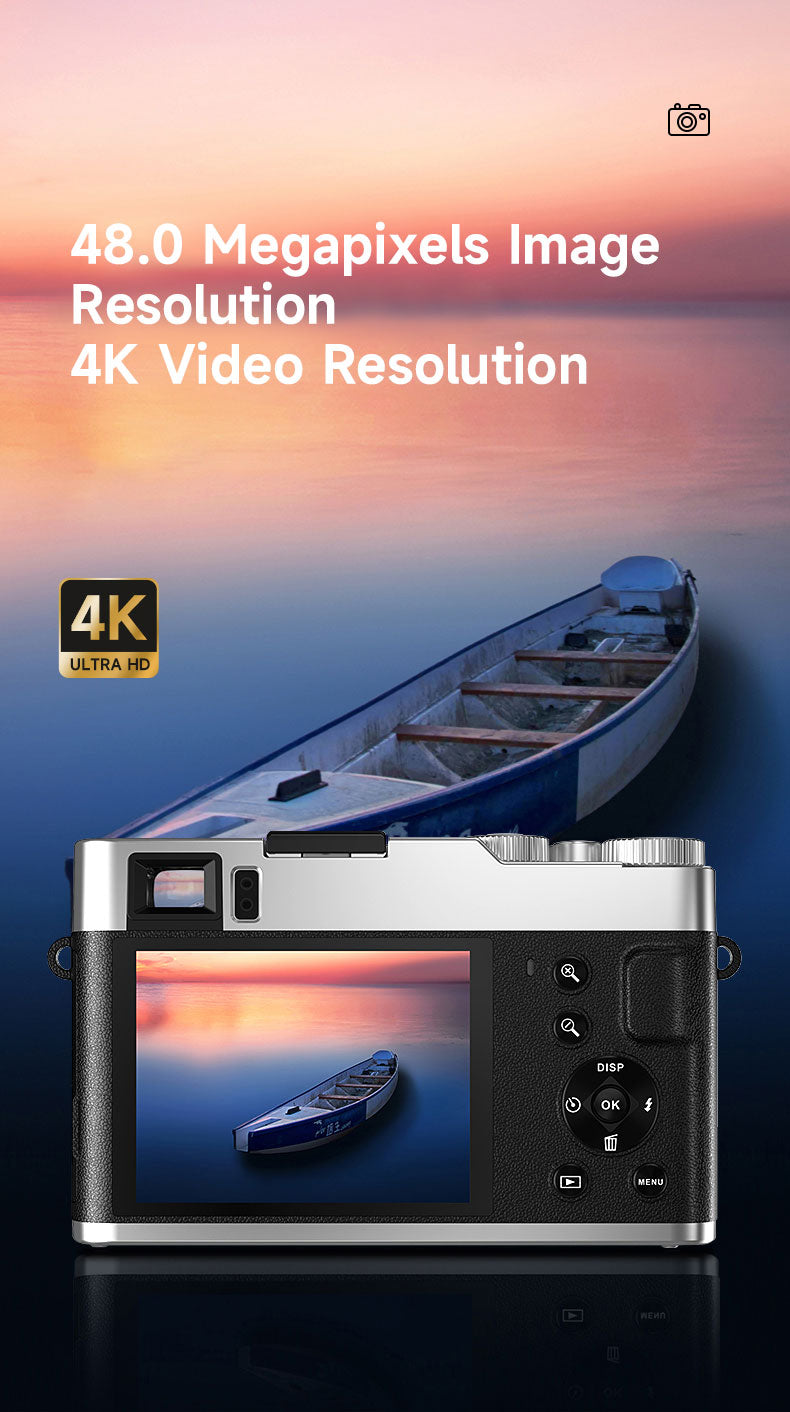 4K Digital Camera with Autofocus & 16X Zoom β Vlogging, Photography & HD Video Recording