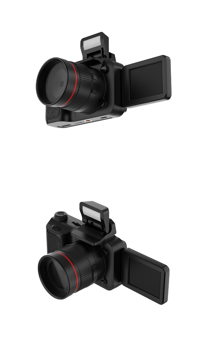 Mini 4K Digital Camera with Flip Screen β 48MP, 16X Zoom, Night Vision, and WiFi