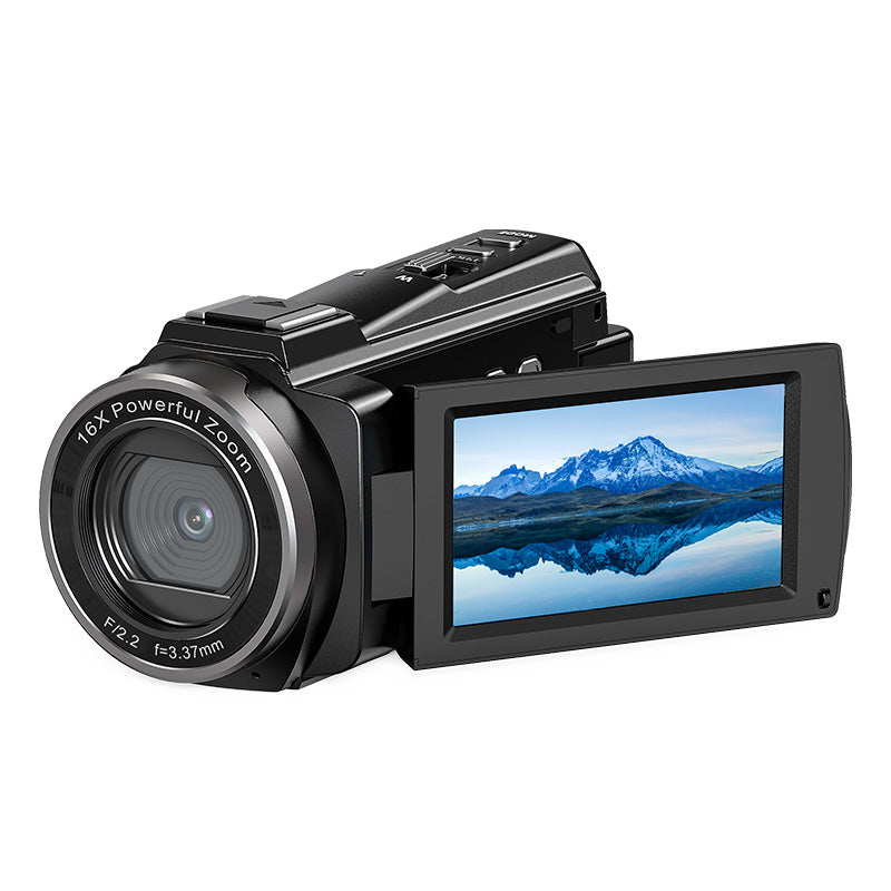 5K Touchscreen Video Camera with Night Vision β 48MP, WiFi, 16X Zoom & Anti-Shake Stabilization