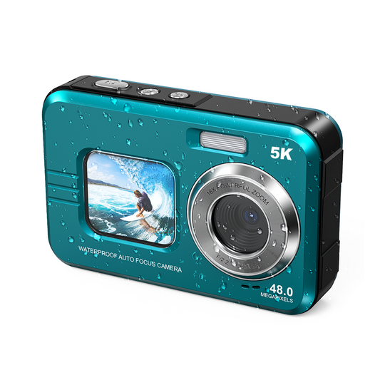 Waterproof Digital Camera with Front Screen – Perfect for Selfies, Vlogging & Outdoor Adventures