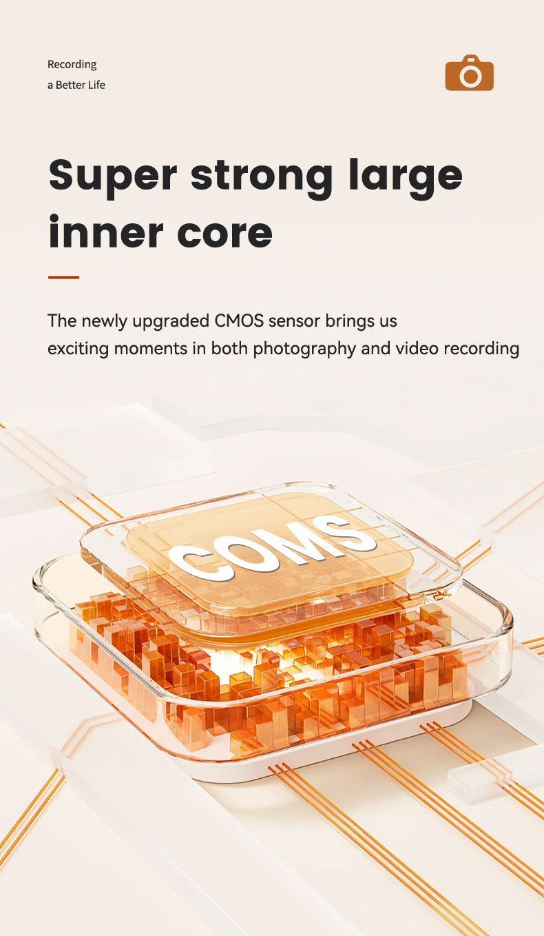 Mini 4K Digital Camera with Flip Screen – 48MP, 16X Zoom, Night Vision, and WiFi