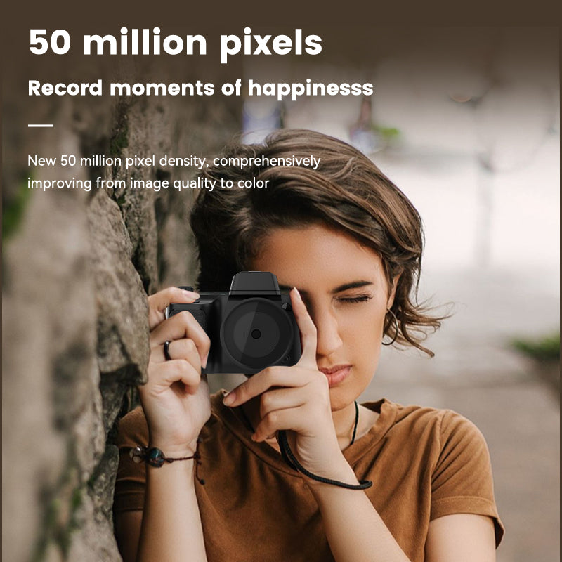 Mini 4K Digital Camera with Flip Screen – 48MP, 16X Zoom, Night Vision, and WiFi