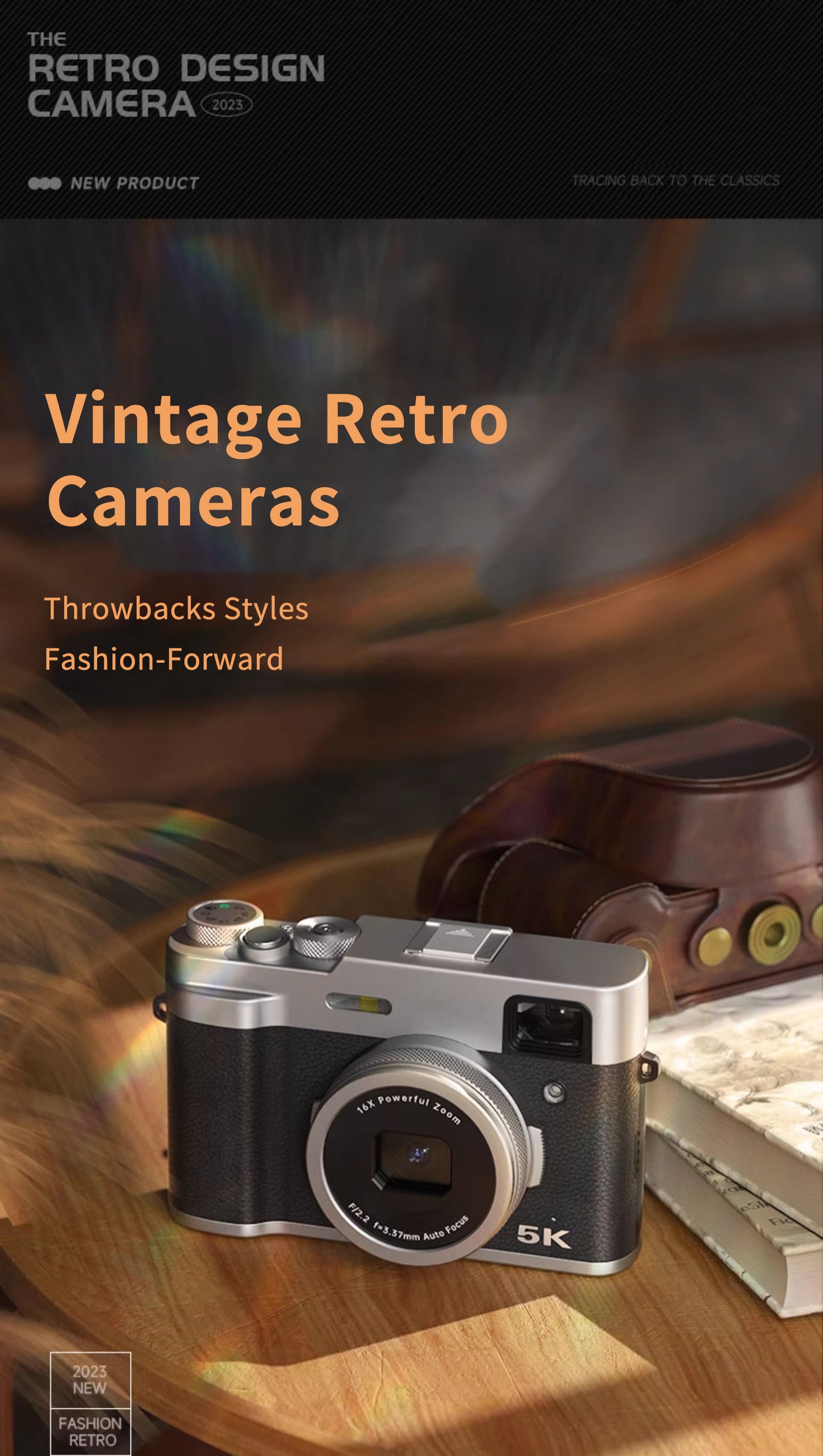 5K Dual Camera with Front Autofocus – 48MP, 16X Zoom, WiFi & Vlogging Ready